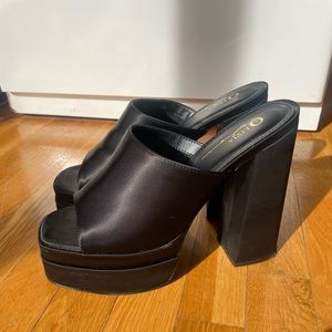 Platform Open Toe Mules